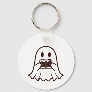 Porte-clés Photographe fantôme d'Halloween mignon