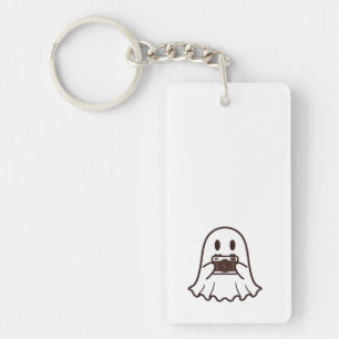 Porte-clés Photographe fantôme d'Halloween mignon