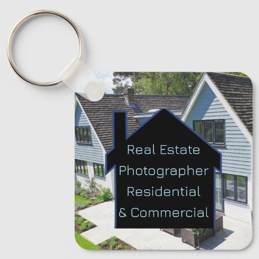 Porte-clés Photographe immobilier Code QR (Recto)