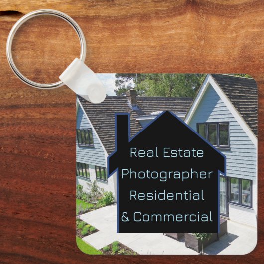 Porte-clés Photographe immobilier Code QR (Recto)