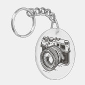 Porte-clés Photographe noir reflex photo (Devant gauche)