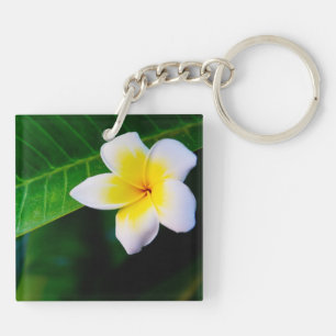 Porte-clés Photographie de fleurs de plumeria