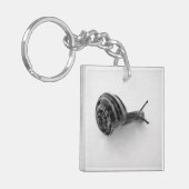 Porte-clés Photographie de la nature d'un escargot de jardin (Devant gauche)