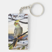 Porte-clés Photographie de profil de Cockatiel (Dos)