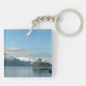 Porte-clés Photographie de voyage de croisière en Alaska (Dos)