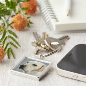 Porte-clés Photographie d'or de labrador retriever (Côté)