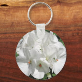 Porte-clés Photographie florale blanche (Recto)