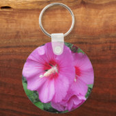 Porte-clés Photographie florale rose (Recto)