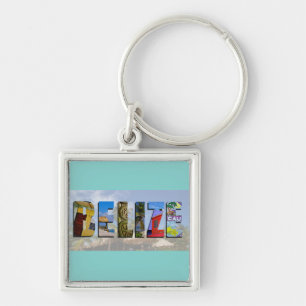 Porte-clés Photos bleues de voyage d'océan de plage tropicale