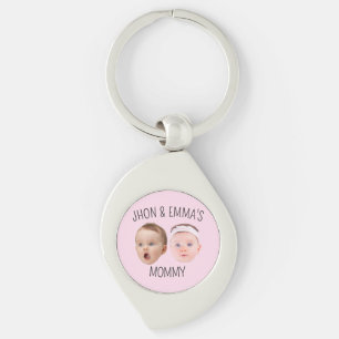 Porte-clés Photos personnalisées Enfants, cadeau de la fête d