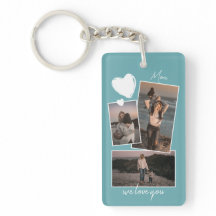 Photos Simples Personnalisées Sur Aqua Turquoise T