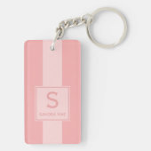 Porte-clés Photos Simples Personnalisées Sur Corail Dusty Rou (Dos)