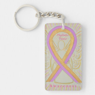Porte-clés Phyllodes Tumor Sensibilisation Ruban Angel Porte