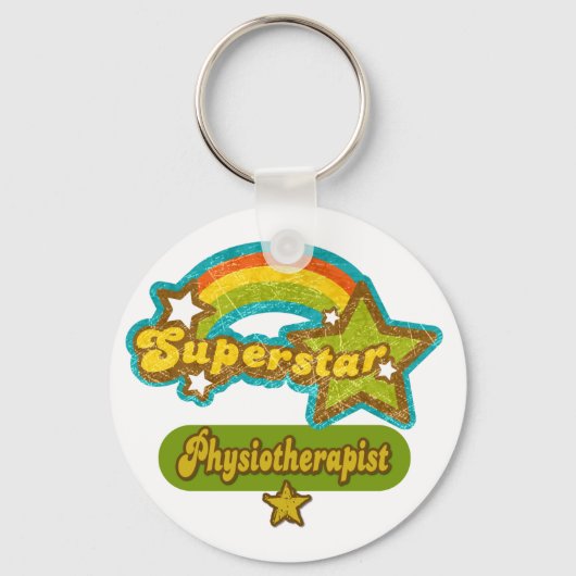 Porte-clés Physiothérapeute de superstar (Recto)