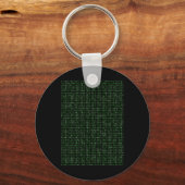 Porte-clés Pi 2025 Chiffres Matrice Conception Cool Pour Math (Recto)