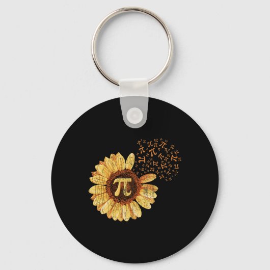 Porte-clés Pi Apparel Pi Jour Sunflower Attire Math Drôle Cad (Recto)