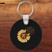 Porte-clés Pi Apparel Pi Jour Sunflower Attire Math Drôle Cad (Recto)