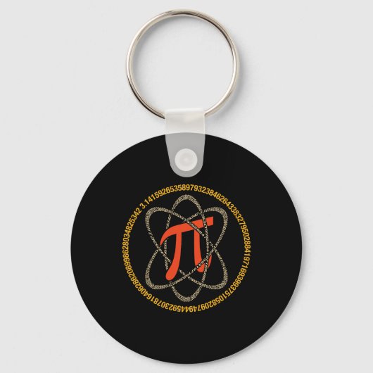 Porte-clés Pi Atom - Pi Day Et Cadeau Math Lover (Recto)