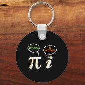 Porte-clés Pi Be Rational Get Real - Enseignant Math - Math H (Recto)