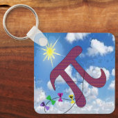 Porte-clés Pi dans le ciel (Recto)