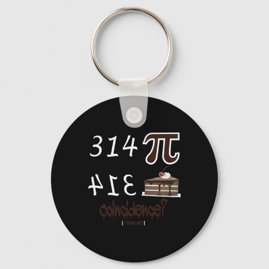Porte-clés Pi Day Funny Unique Graphic Math équations Formule (Recto)