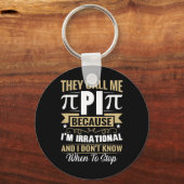 Porte-clés Pi Day Math Nerd - Appelez-moi Pi Irrationnel Ne s (Recto)