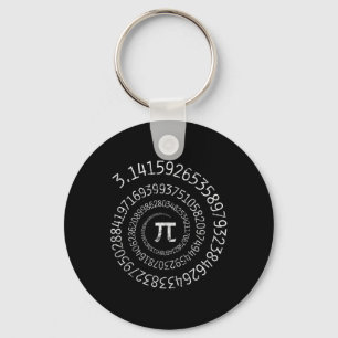 Porte-clés Pi Day Shirt Spiral Pi Math Conception Pour Pi Day