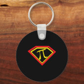 Porte-clés Pi Day Superpi Pi Superhero Mathématiques enseigna (Recto)
