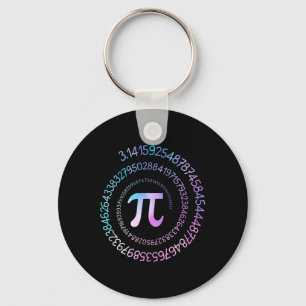 Porte-clés Pi Jour Math Geek Nerd 3.1415 Numéro Irrationnel P