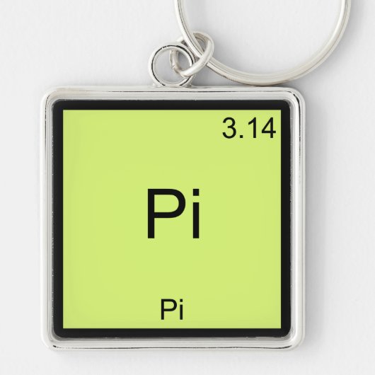 Porte-clés Pi - Pi Funny Math Element Chemistry T-Shirt (Devant)
