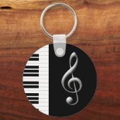 Porte-clés Piano Key et Porte - clé Gclef (Recto)