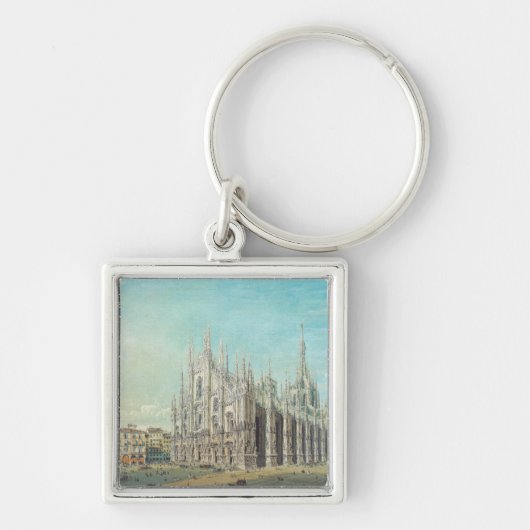 Porte-clés Piazza del Duomo à Milan par Carlo Bossoli (Devant)