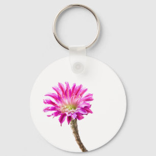 Porte-clés Piazza rose fleur de cactus en fleur