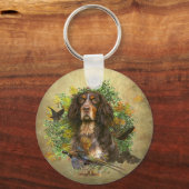 Porte-clés Picardy Spaniel, Saison de chasse (Recto)