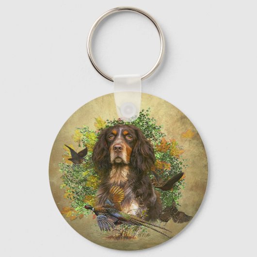Porte-clés Picardy Spaniel, Saison de chasse (Verso)