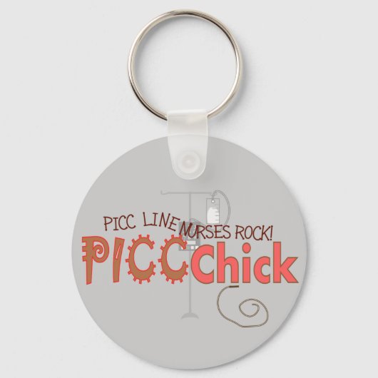Porte-clés PICC CHICK avec conception de PUMP IV (Recto)
