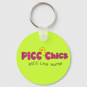 Porte-clés PICC Chick PICC Ligne Cadeaux de soins infirmiers