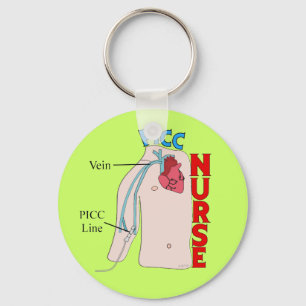 Porte-clés PICC Line Nurse Anatomical  Design Gifts