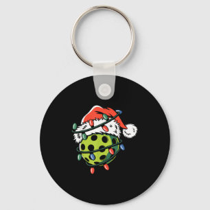 Porte-clés Pickle Ball Ball Santa Chapelle Noël Noël Fantasti