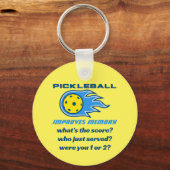 Porte-clés Pickleball Améliore la Mémoire Drôle  (Recto)