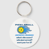 Porte-clés Pickleball améliore la mémoire drôle (Verso)