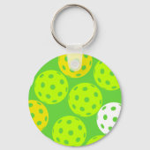 Porte-clés Pickleball Anniversaire Soirée Sport Vert (Verso)