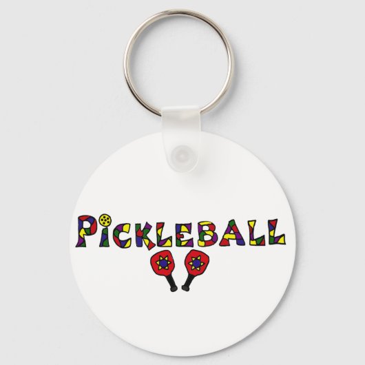 Porte-clés Pickleball Art Letters (Recto)