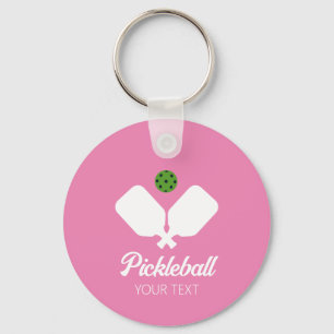 Porte-clés Pickleball avec pagaies et balle Personnalisé