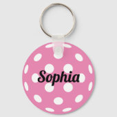 Porte-clés Pickleball Ball Nom personnalisé (Verso)