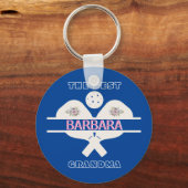 Porte-clés Pickleball Best Grand-mère Paddles Prénom (Recto)