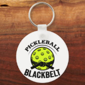 Porte-clés Pickleball Blackbelt - Funky Pickleball Master (Recto)