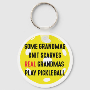 Porte-clés Pickleball cadeau pour Grand-mère