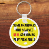 Porte-clés Pickleball cadeau pour Grand-mère (Recto)