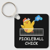 Porte-clés Pickleball Chick drôle Retraite Hommes retraités F (Recto)